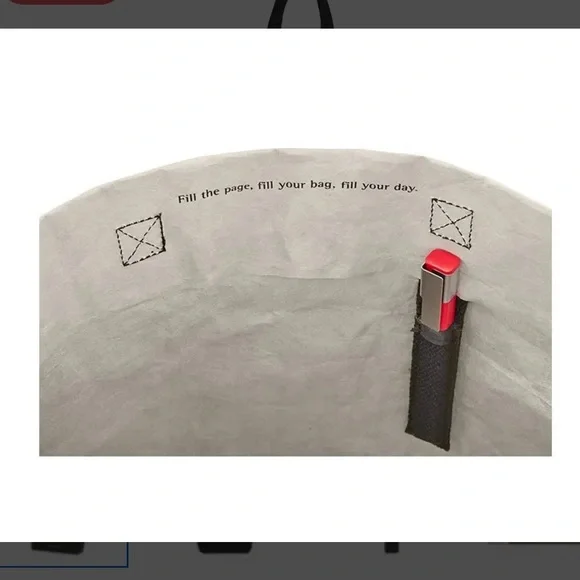 Moleskine The Go Shopper Black and Grey Minimalist Tote Bag, NWT. - Picture 5 of 11